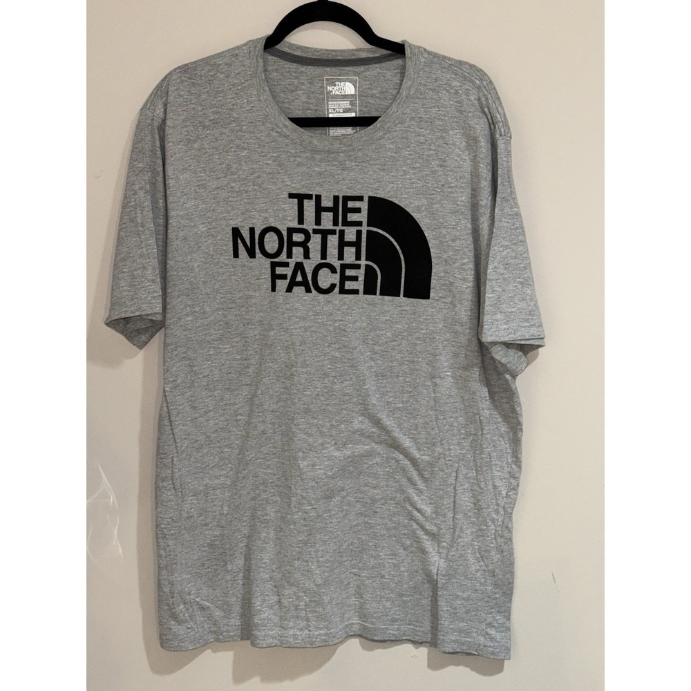 The North Face Men's Unisex XL‎ Half Dome Logo Cotton Blend Light Gray T-Shirt